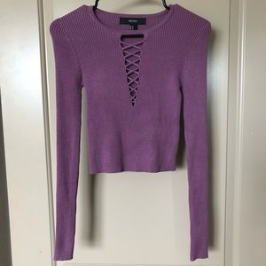 Long sleeve crop top
Never worn